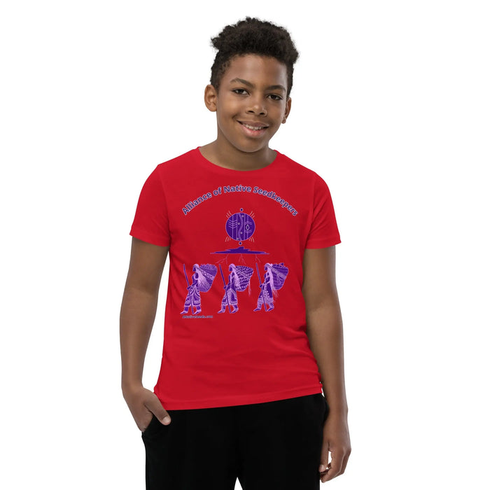 Merchandise AoNSK 3 Sisters Youth Short Sleeve T-Shirt - Alliance of Native Seedkeepers -